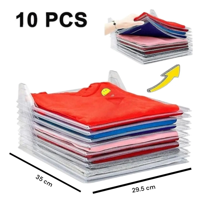 PACK DE 10 ORGANIZADORES APILABLES PARA ROPA - 4