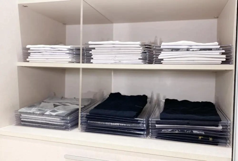 PACK DE 10 ORGANIZADORES APILABLES PARA ROPA - 5