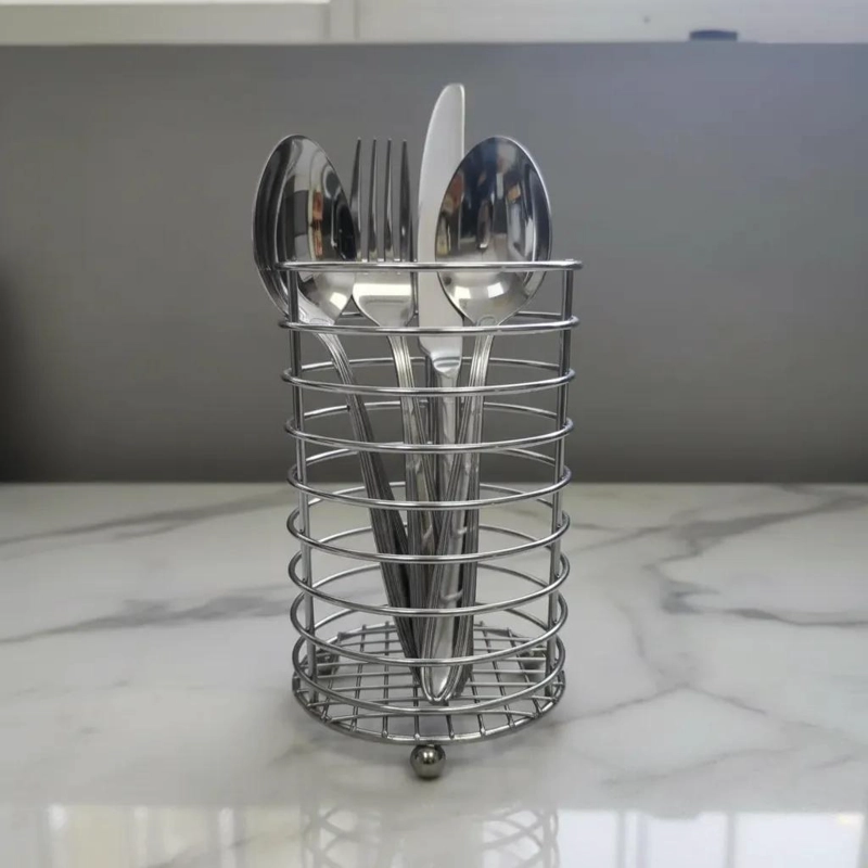 ORGANIZADOR METALICO PARA CUBIERTOS DE ACERO INOXIDABLE - 5