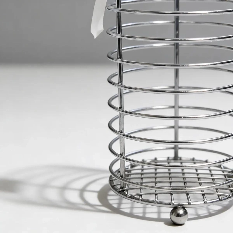 ORGANIZADOR METALICO PARA CUBIERTOS DE ACERO INOXIDABLE - 8