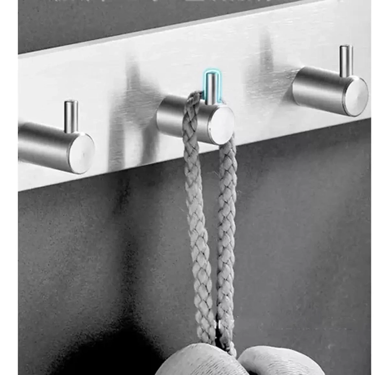 PERCHERO DE PARED MULTIFUNCIONAL CON GANCHOS DE ACERO INOXIDABLE - 5