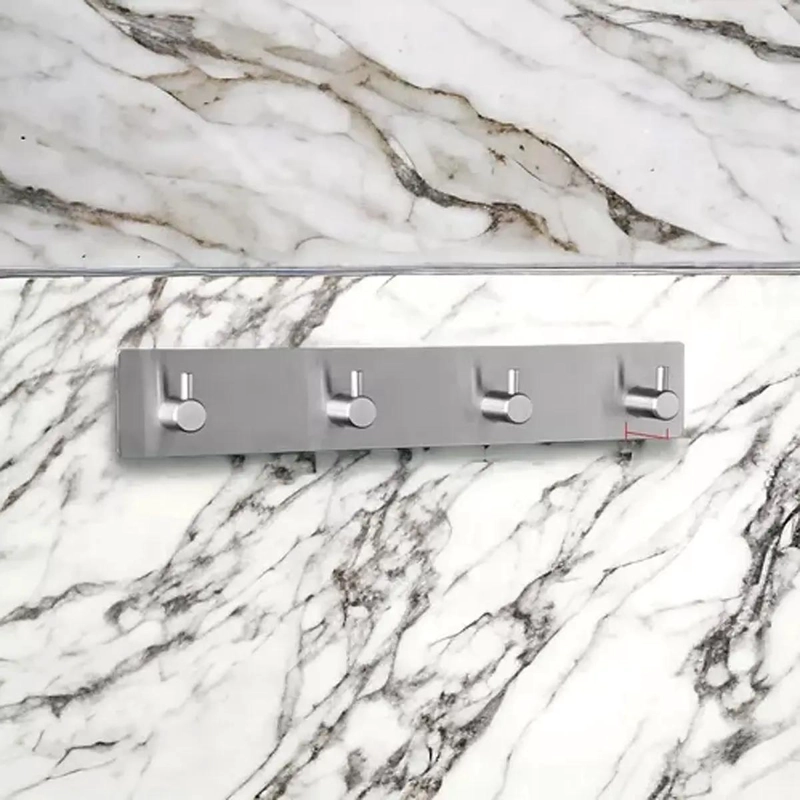 PERCHERO DE PARED MULTIFUNCIONAL CON GANCHOS DE ACERO INOXIDABLE - 6