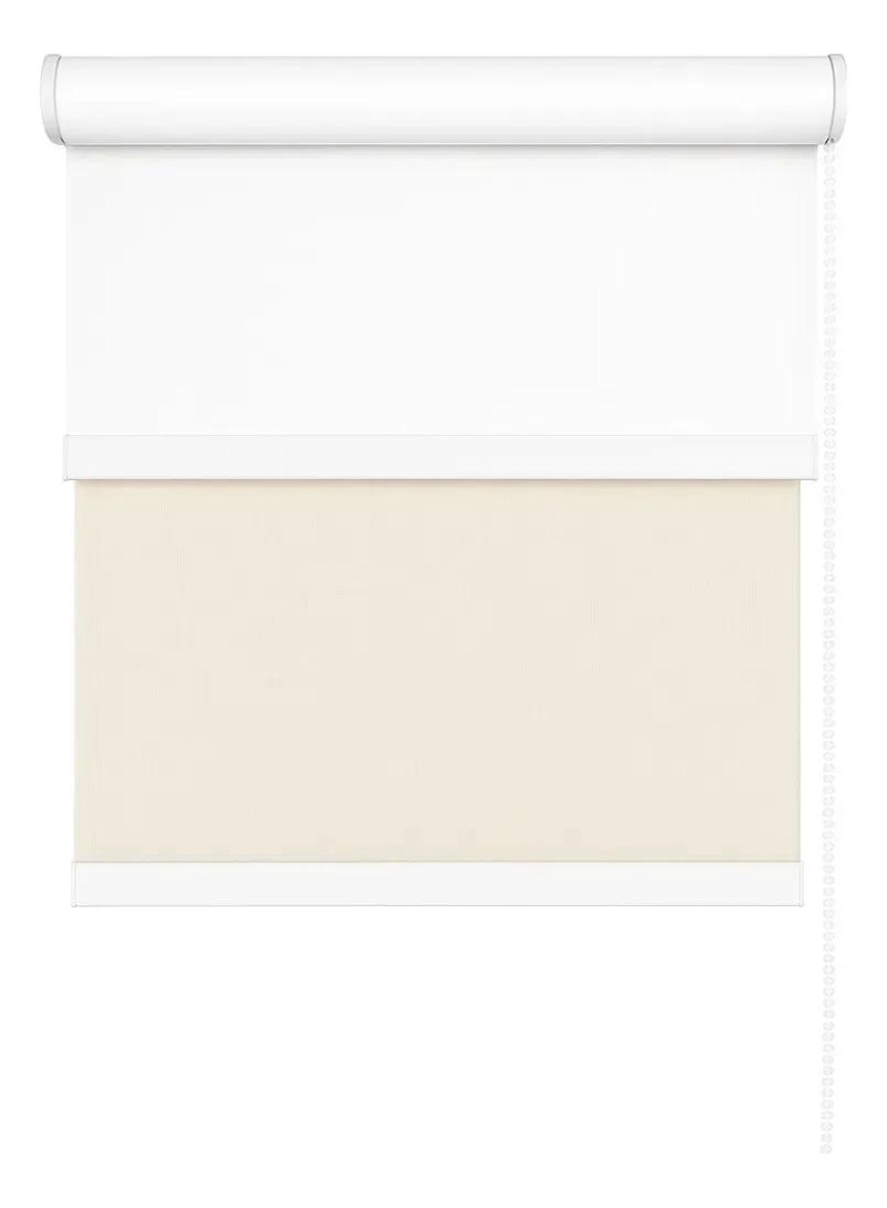 CORTINA ROLLER DOBLE BLACKOUT Y SUNSCREEN 075X240 CRUDO - 4