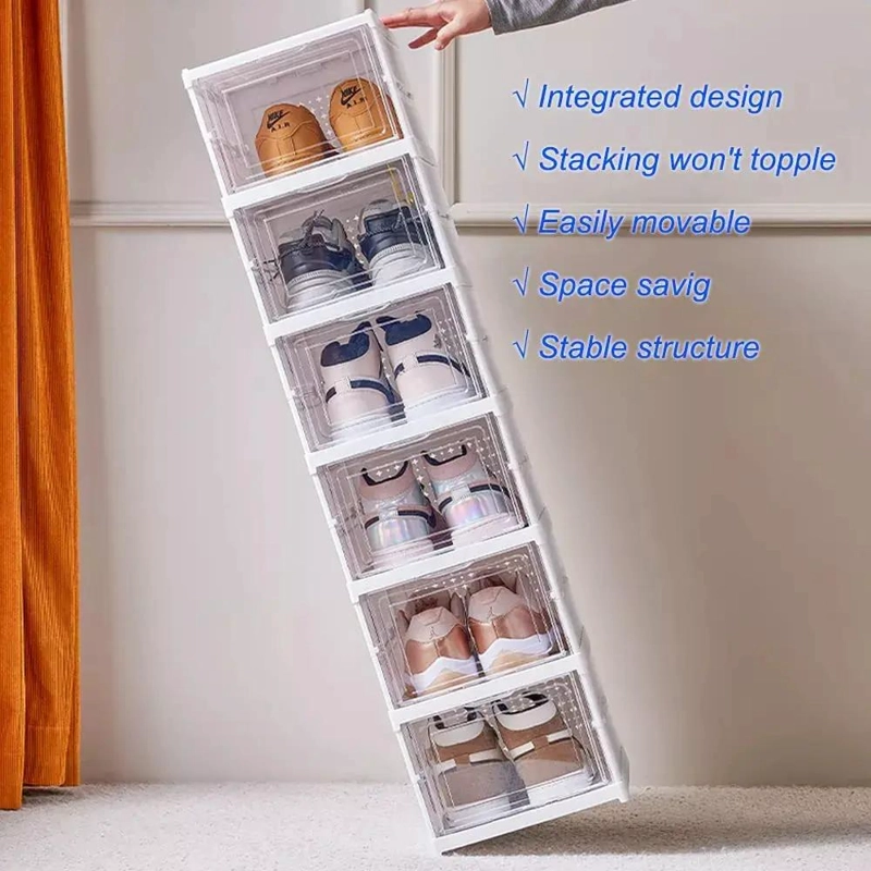 ORGANIZADOR COLGANTE PLEGABLE PARA ZAPATOS DE PLASTICO DURO - 5