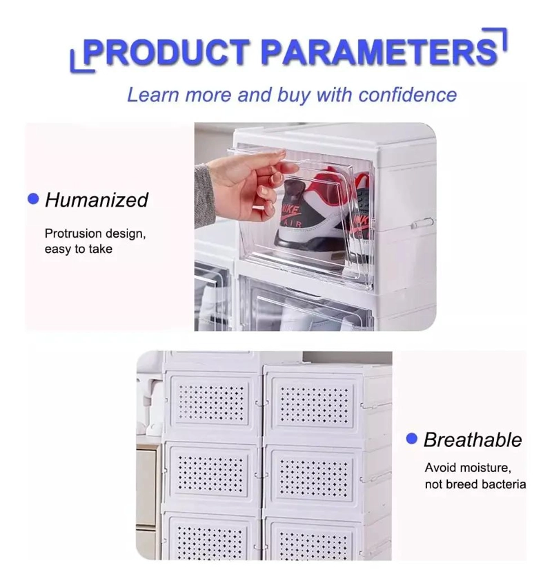 ORGANIZADOR COLGANTE PLEGABLE PARA ZAPATOS DE PLASTICO DURO - 7