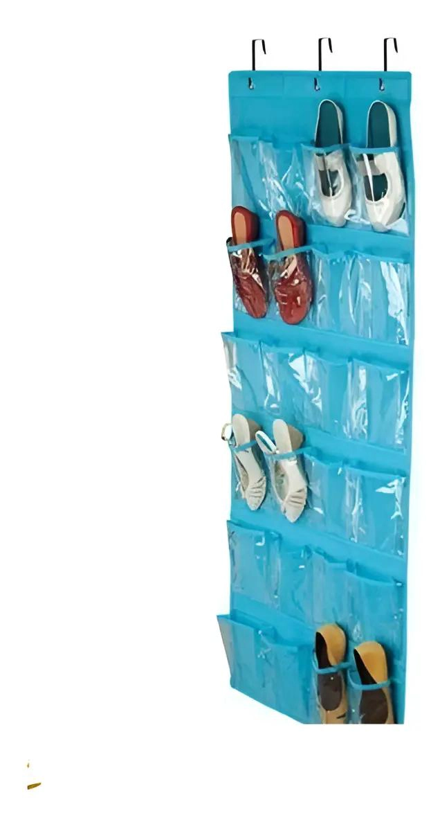 ORGANIZADOR COLGANTE PARA ZAPATOS CON 24 COMPARTIMENTOS - 1