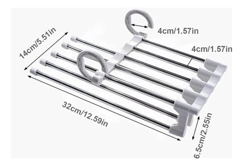 PERCHA ORGANIZADORA MULTIFUNCIONAL PARA PANTALONES Y BUFANDAS - 2