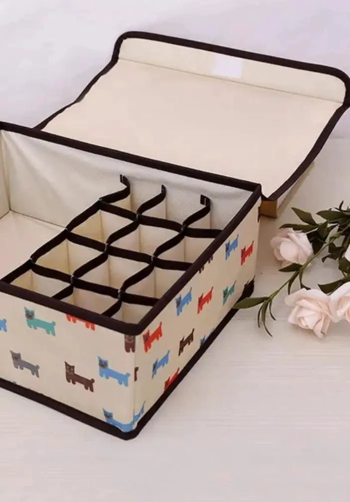 ORGANIZADOR INTERIOR MULTICOLOR CON 12 DIVISORES PARA ROPA - 2
