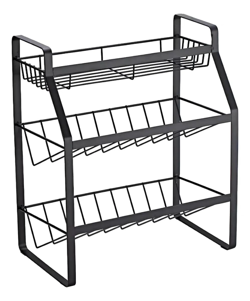 ESTANTE ORGANIZADOR METALICO DE 3 NIVELES PARA COCINA - 2
