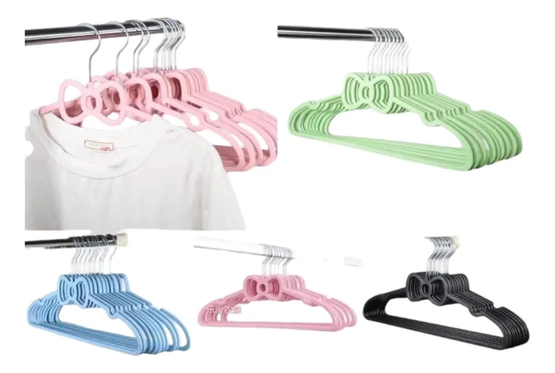 PACK DE 5 COLGADORES INFANTILES ANTIDESLIZANTES PARA ROPA - 2