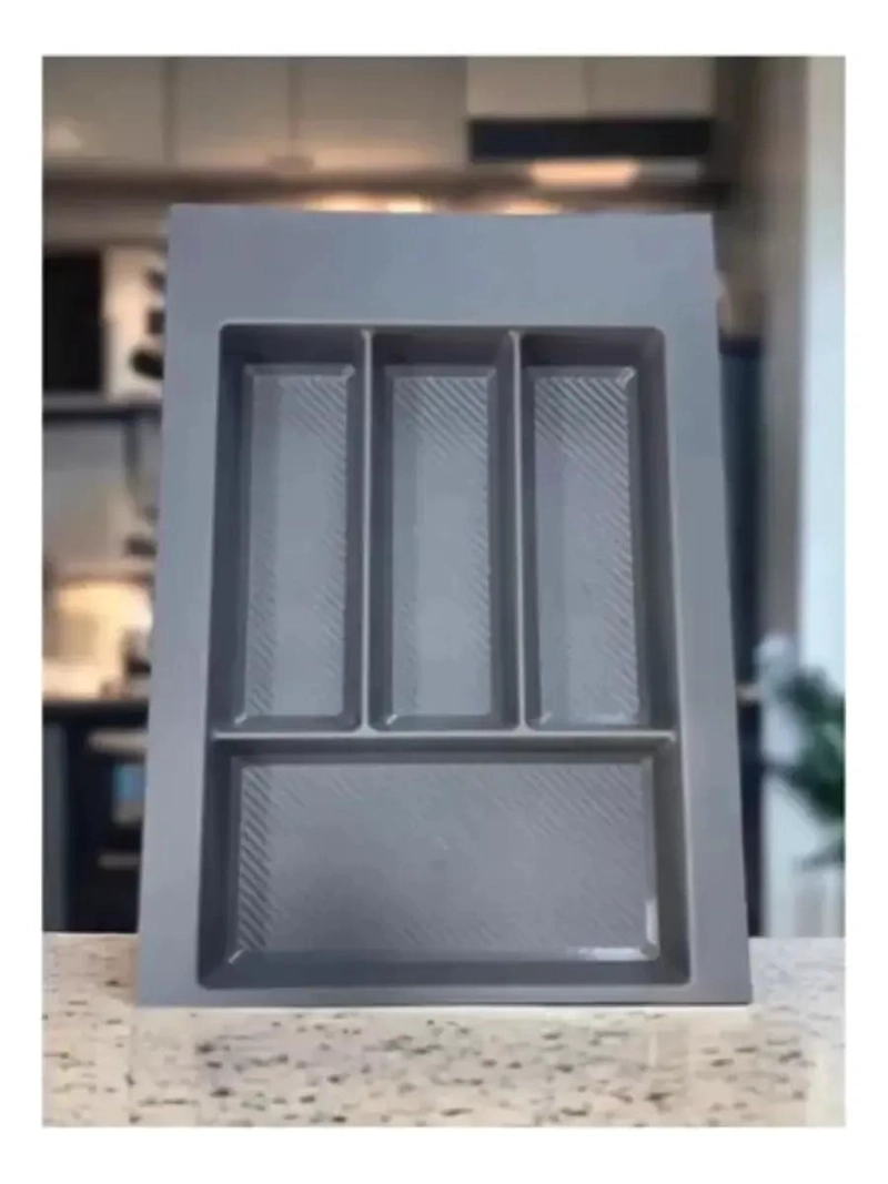 CUBERTERO AJUSTABLE ANTRACITA PARA CAJONES DE COCINA - 2