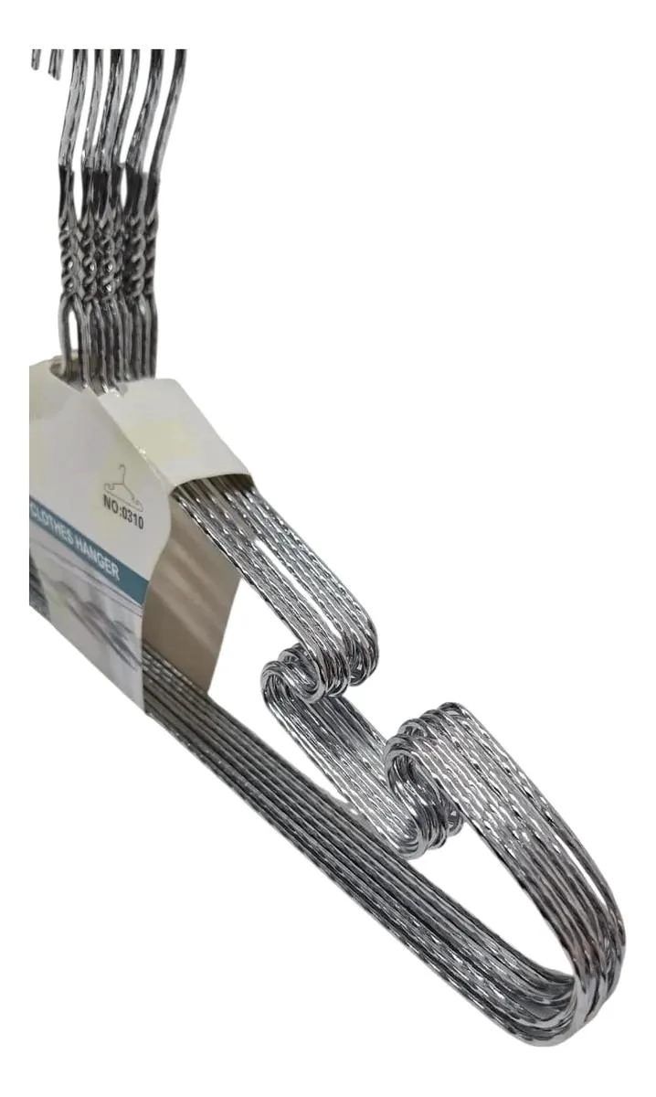 GANCHOS COLGADORES METALICOS ANTIDESLIZANTES PARA ROPA - 2
