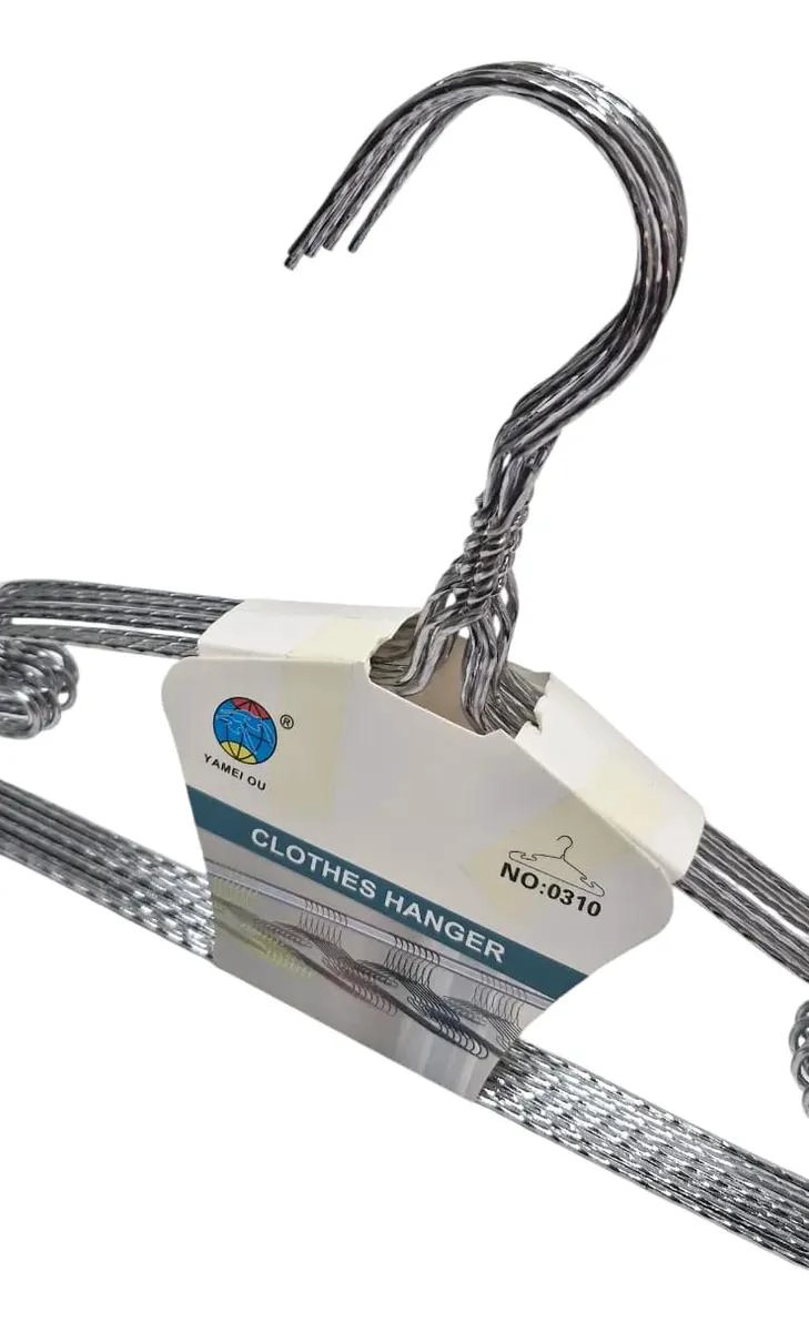 GANCHOS COLGADORES METALICOS ANTIDESLIZANTES PARA ROPA - 3