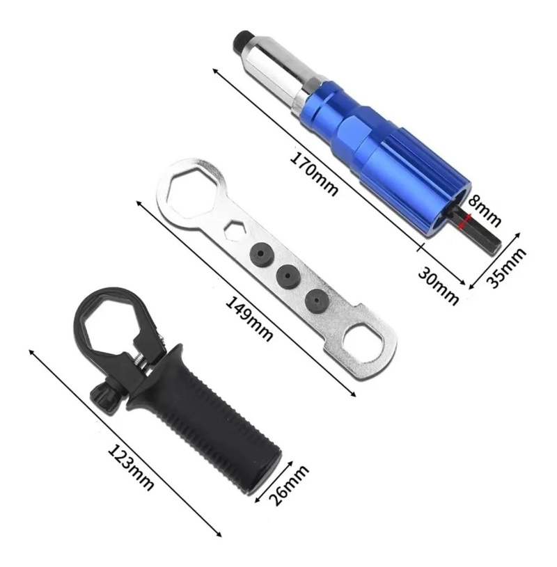 ADAPTADOR PARA TALADRO CON 4 BOQUILLAS - 8