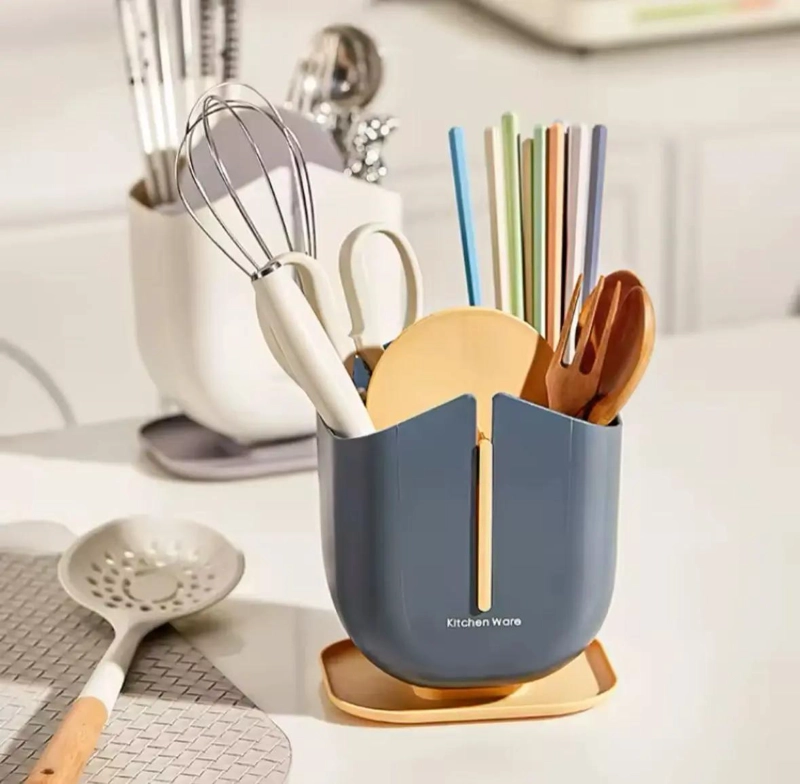 ORGANIZADOR DE CUBIERTOS Y UTENSILIOS PARA COCINA COMPACTO - 5