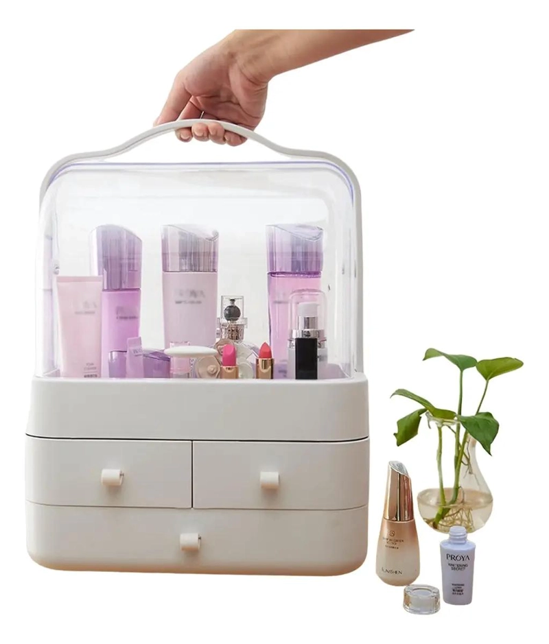 CAJA ORGANIZADORA DE COSME TICOS PORTATIL CON DISEÑO MODERNO - 2