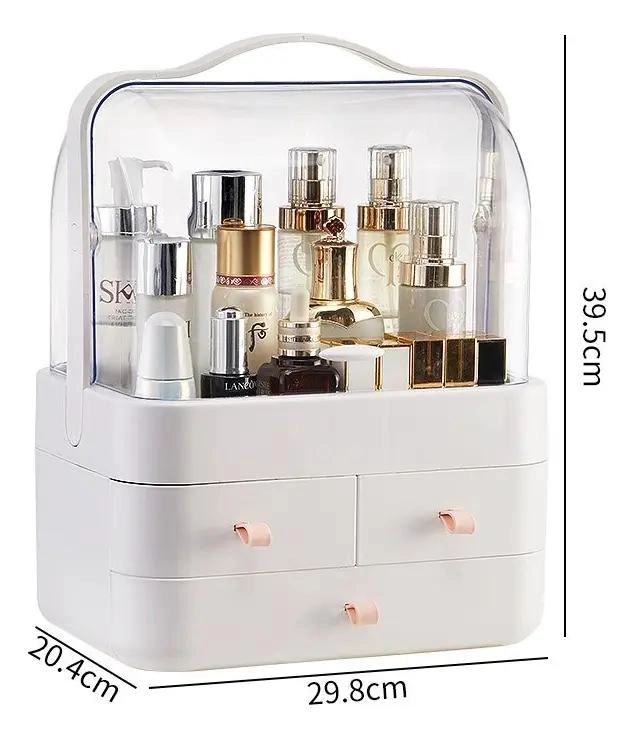 CAJA ORGANIZADORA DE COSME TICOS PORTATIL CON DISEÑO MODERNO - 4