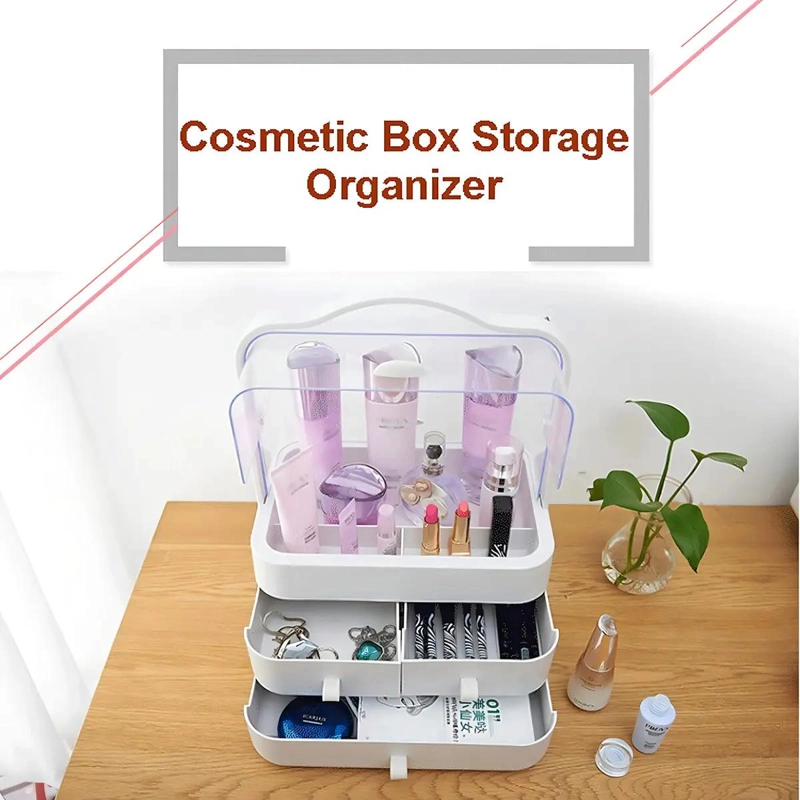 CAJA ORGANIZADORA DE COSME TICOS PORTATIL CON DISEÑO MODERNO - 5
