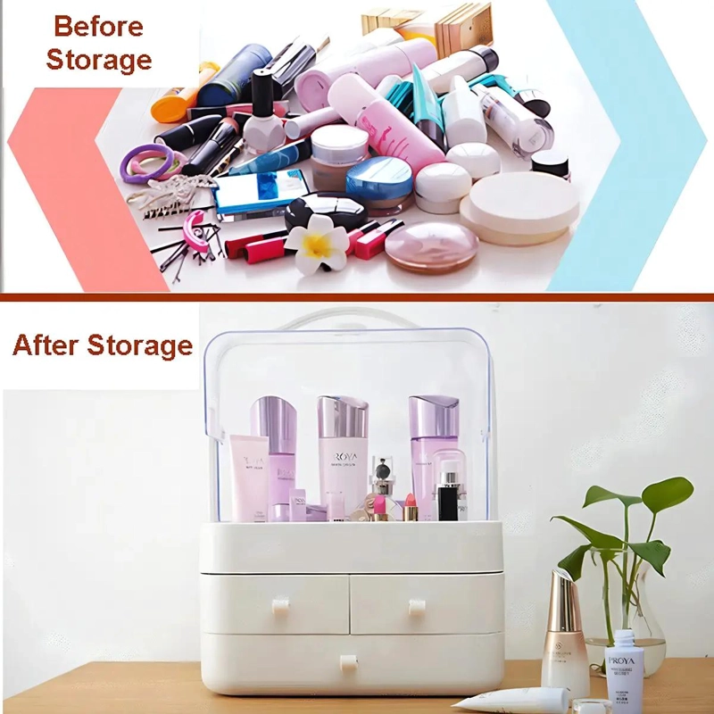 CAJA ORGANIZADORA DE COSME TICOS PORTATIL CON DISEÑO MODERNO - 6