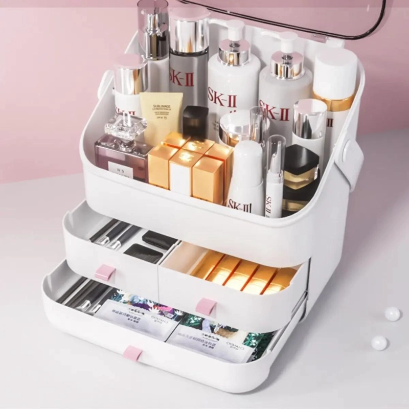 ORGANIZADOR DE MAQUILLAJE CON GRAN CAPACIDAD Y DISEÑO ELEGANTE - 3