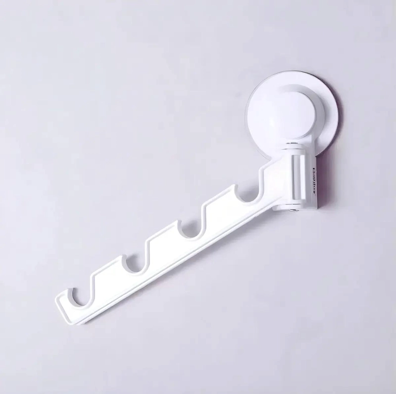 COLGADOR PLEGABLE CON VENTOSA PARA ROPA BLANCO RESISTENTE 2KG - 2