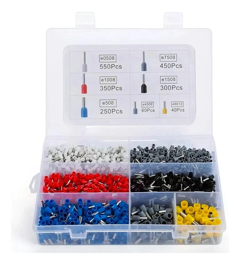 ALICATE CRIMPADOR CON 2000 FERRULES PVC ROJO - 3