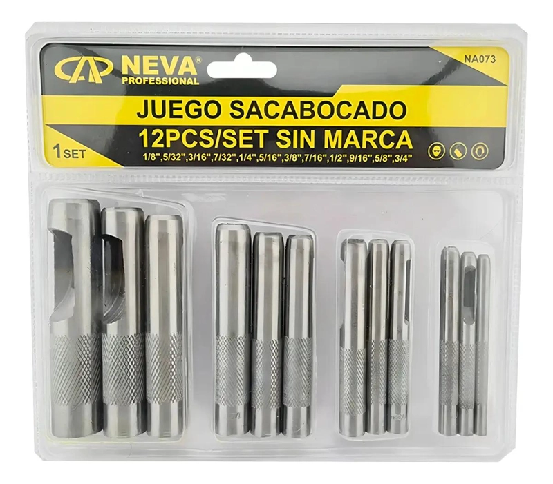 JUEGO DE 12 PUNZONES PARA PERFORACIONES PRECISAS - 2