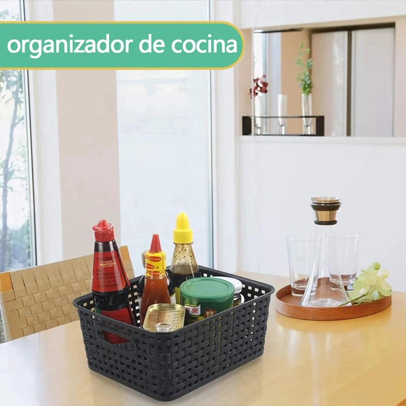 CESTAS ORGANIZADORAS DE ALMACENAMIENTO PACK DE 6 UNIDADES - 4