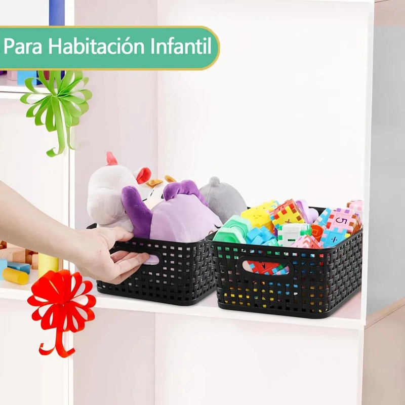 CESTAS ORGANIZADORAS DE ALMACENAMIENTO PACK DE 6 UNIDADES - 6