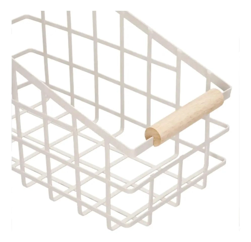 CANASTO DE METAL PARA ORGANIZACION EN COCINA 16X30X20 CM - 3