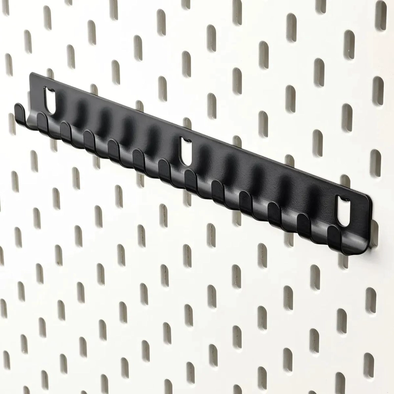 PERCHERO DE PARED CON GANCHOS DE ACERO PARA ORGANIZACION - 3