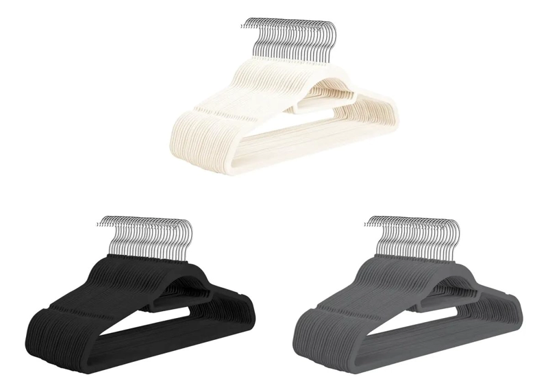PACK DE 10 COLGADORES DE ROPA TERCIOPELO ANTIDESLIZANTE - 2