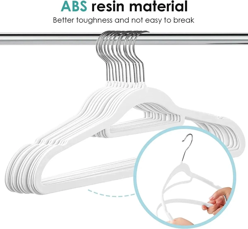 PACK DE 10 COLGADORES DE ROPA TERCIOPELO ANTIDESLIZANTE - 7