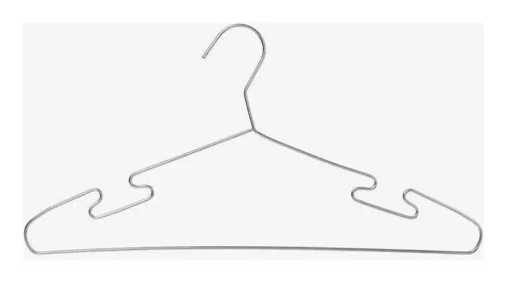 SET DE 10 COLGADORES METALICOS ANTIDESLIZANTES PARA ROPA - 2
