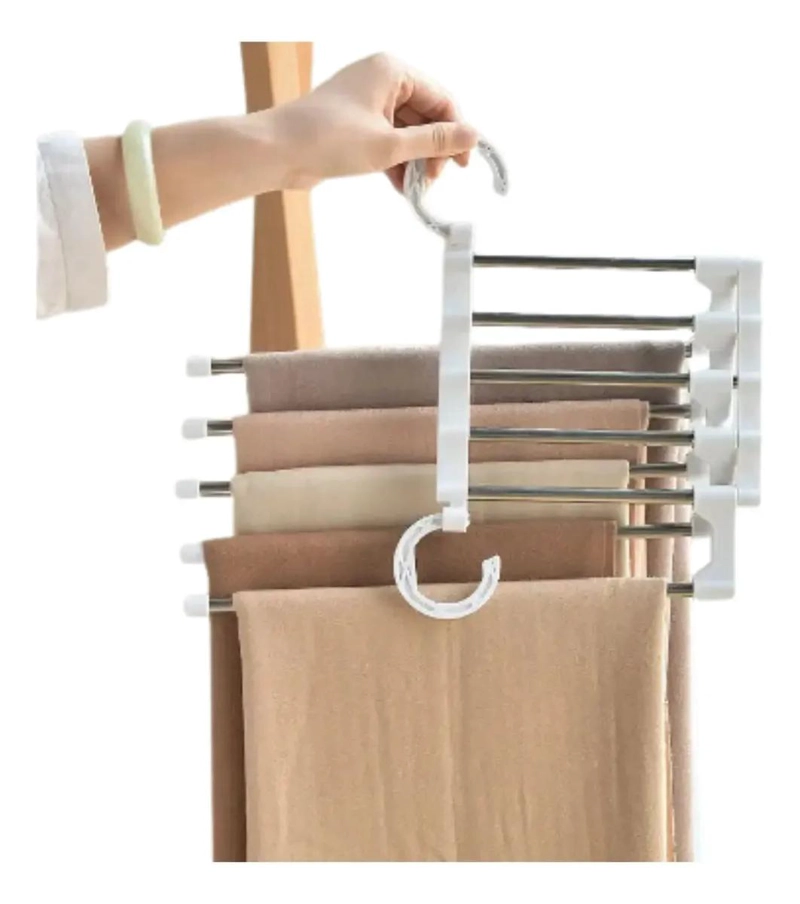 PACK DE 2 COLGADORES PLEGABLES PARA ROPA Y PANTALONES - 2