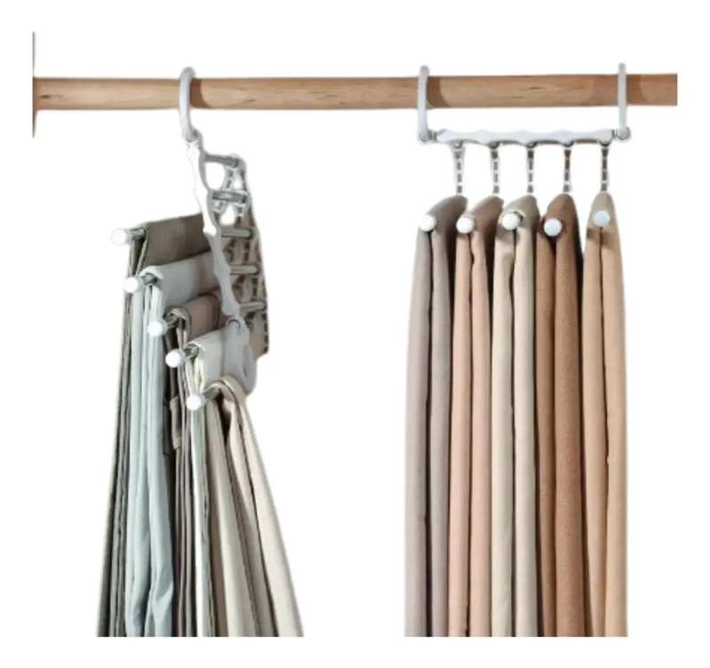 PACK DE 2 COLGADORES PLEGABLES PARA ROPA Y PANTALONES - 3