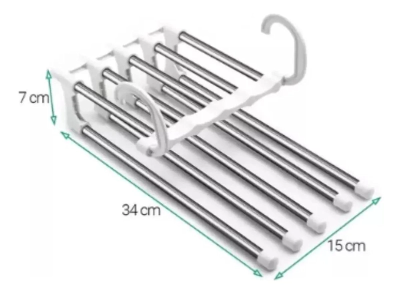 PACK DE 2 COLGADORES PLEGABLES PARA ROPA Y PANTALONES - 4