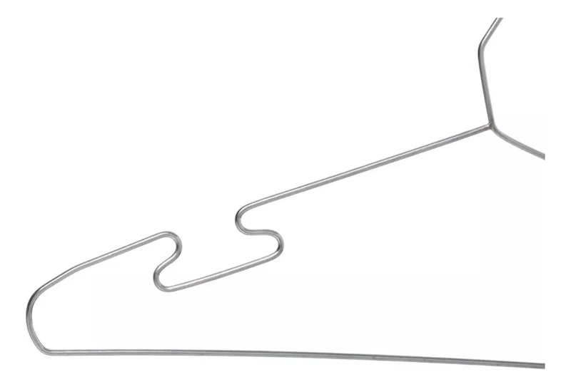 SET DE 10 COLGADORES DE ROPA METALICOS ANTIDESLIZANTES - 2