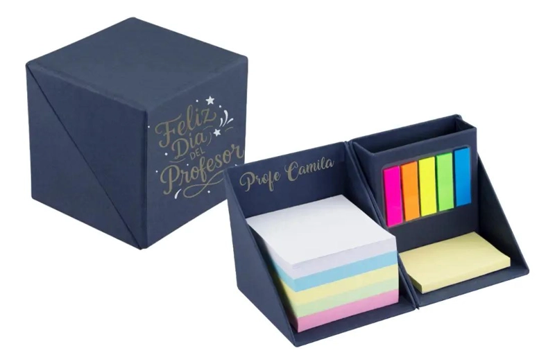 ORGANIZADOR DE ESCRITORIO AZUL MARINO PARA LAPICES Y UTILES - 1