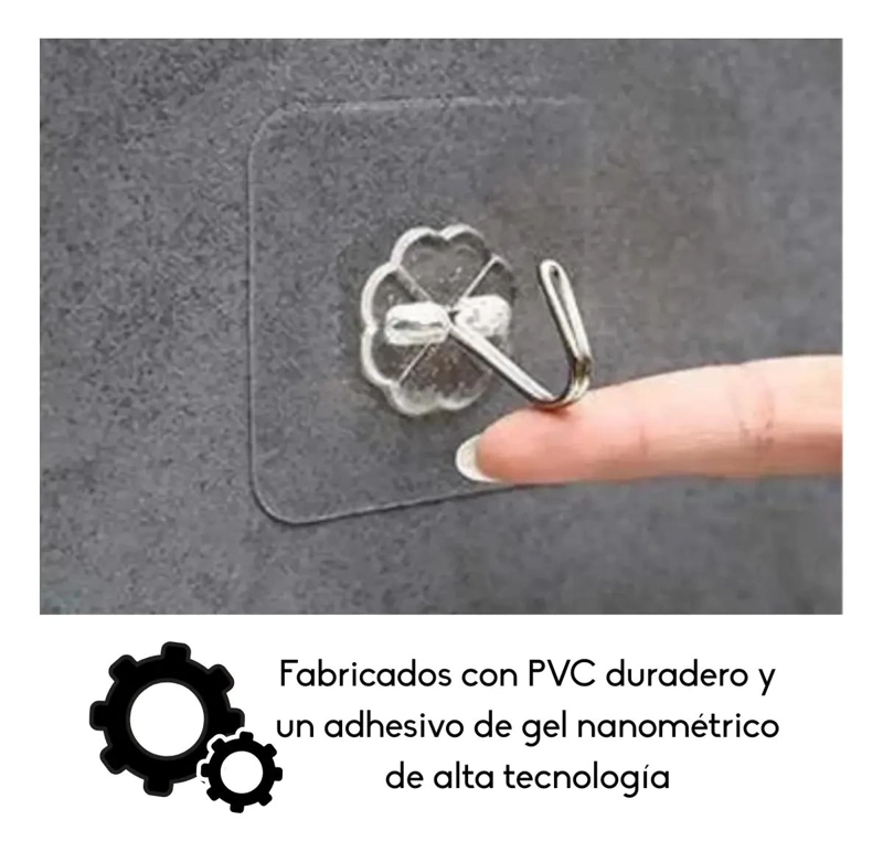 GANCHOS ADHESIVOS PARA ORGANIZAR ESPACIOS EN EL HOGAR - 3