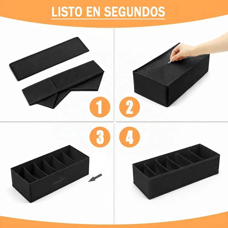 SET DE ORGANIZADORES PLEGABLES PARA CAJONES Y CLOSET - 4