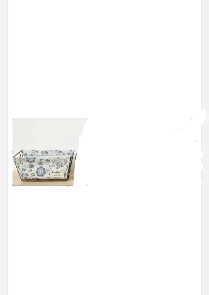 CONJUNTO DE 2 CESTAS ORGANIZADORAS EN COLOR AZUL CLARO - 1