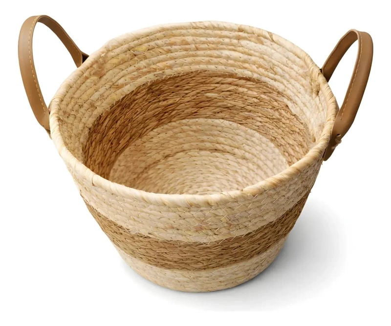 CESTA DE YUTE BEIGE PARA ALMACENAMIENTO Y ORGANIZACION - 6