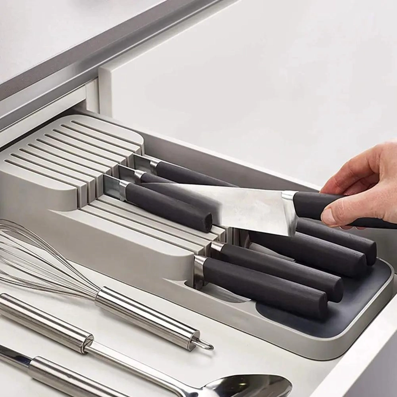 ORGANIZADOR DE CUCHILLOS PARA CAJON DE COCINA CON DISEÑO FUNCIONAL - 2