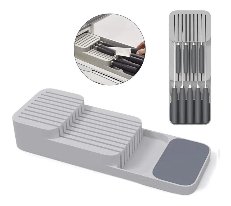 ORGANIZADOR DE CUCHILLOS PARA CAJON DE COCINA CON DISEÑO FUNCIONAL - 3