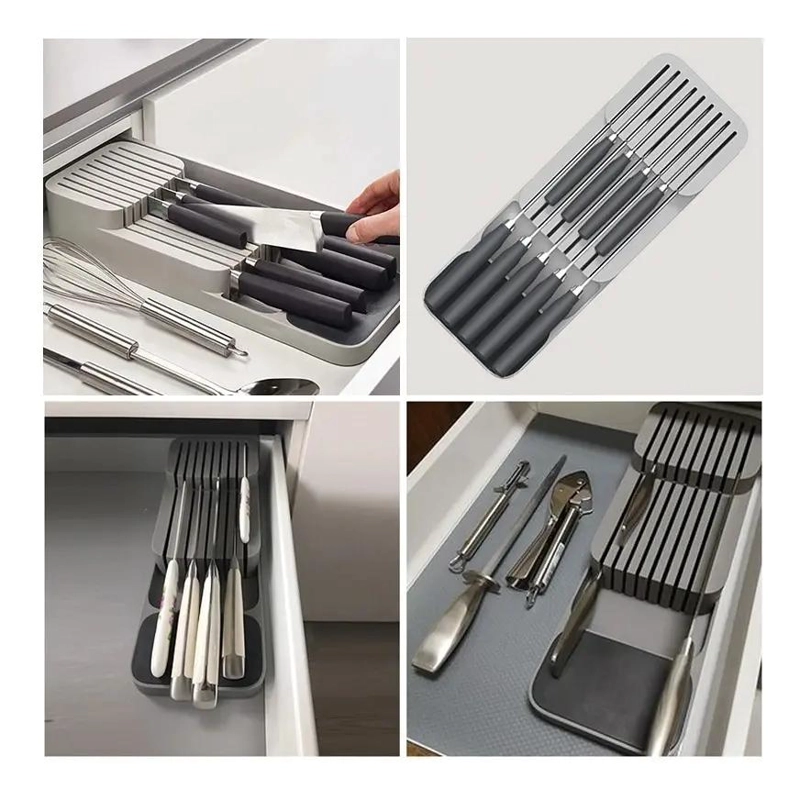 ORGANIZADOR DE CUCHILLOS PARA CAJON DE COCINA CON DISEÑO FUNCIONAL - 4