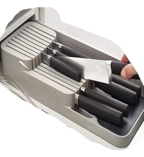 SOPORTE ORGANIZADOR PARA CUCHILLOS CON 9 COMPARTIMENTOS - 3