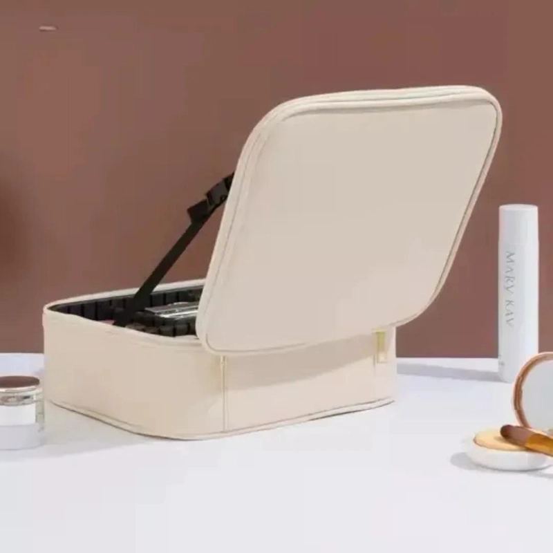 ORGANIZADOR DE COSME TICOS CON ESPEJO Y LUZ LED - 7
