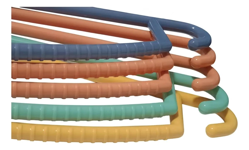 PACK DE 50 GANCHOS ANTIDESLIZANTES PARA ROPA MULTICOLOR - 2