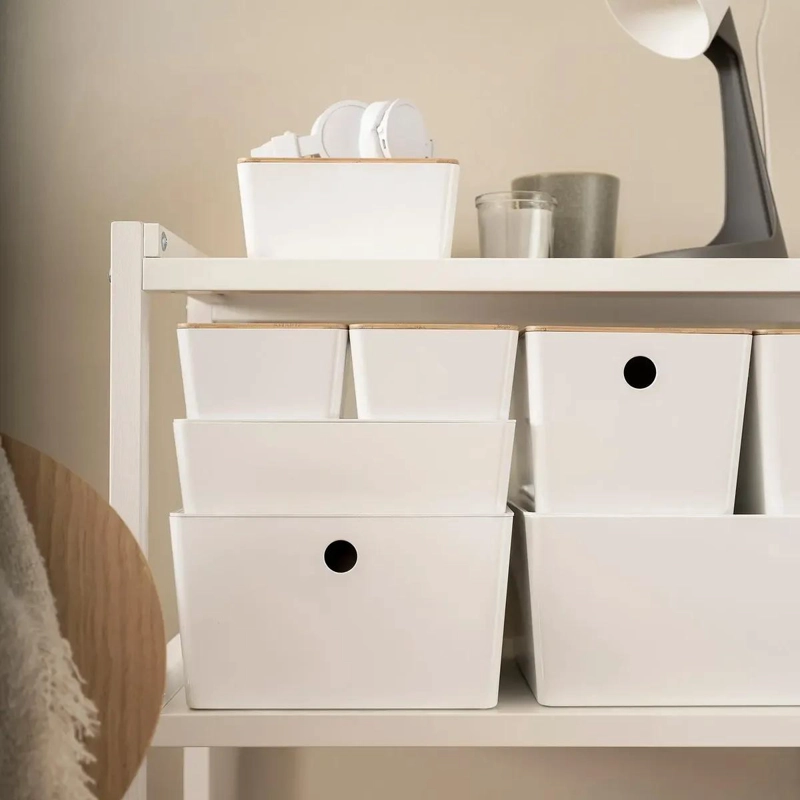 CAJA ORGANIZADORA APILABLE CON TAPA 13X18X8 CM - 3
